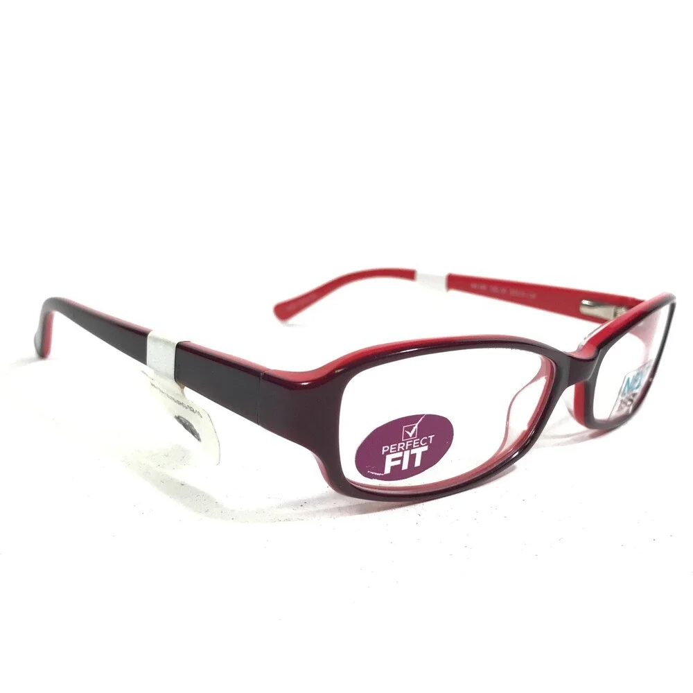 Next Issue AN 184 COL 30 Eyeglasses Frames Red Rectangular Full Rim 52-15-130